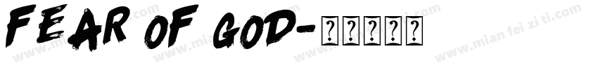 FEAR OF GOD字体转换